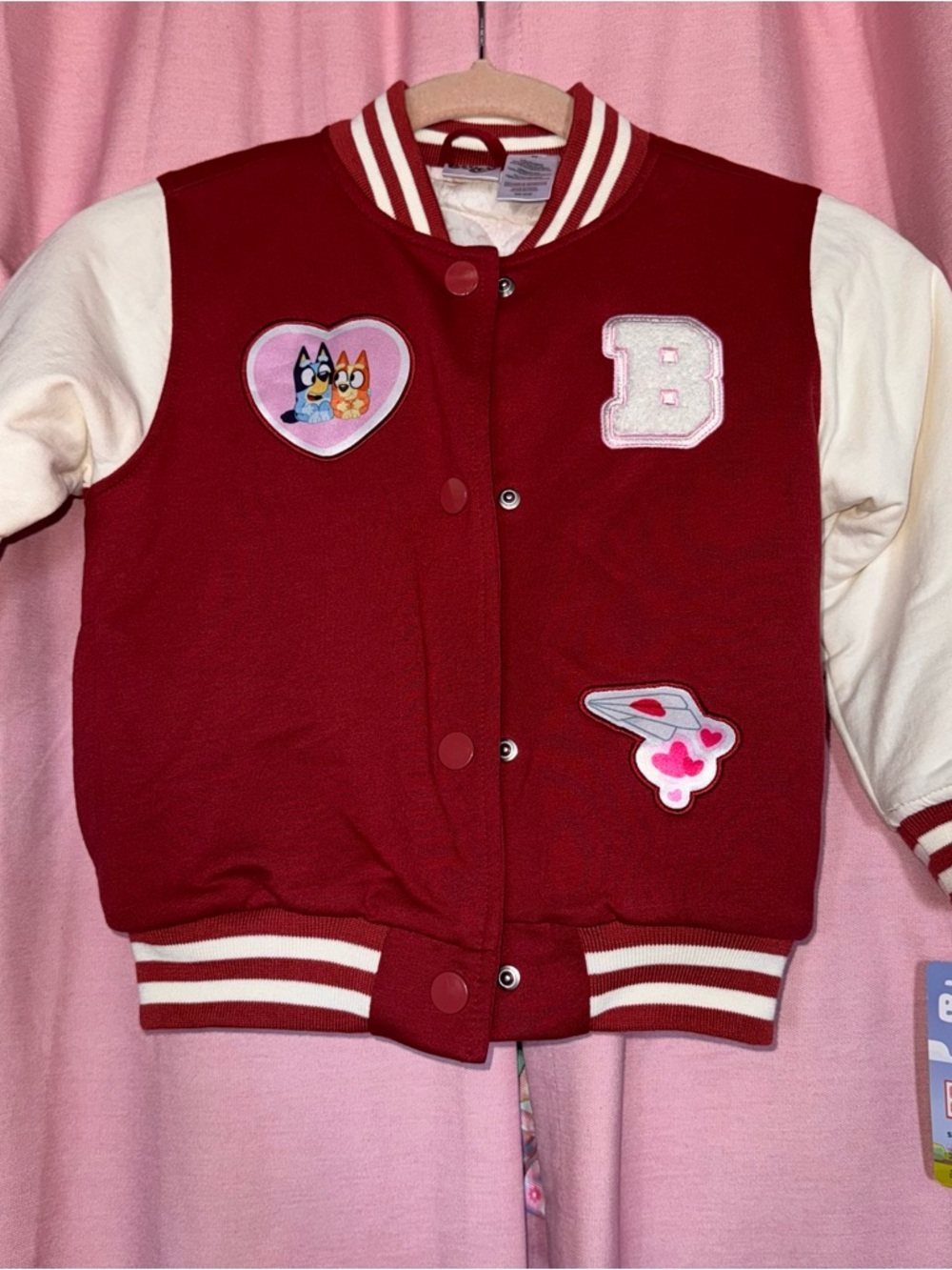 Jacket Kids Size 4T Bluey and Bingo Long Sleeve Snap-button closure